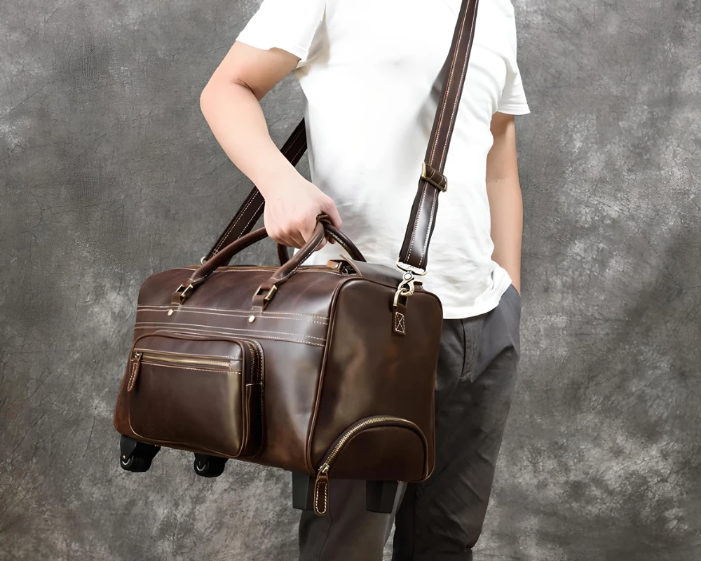 leather carry on travel bags